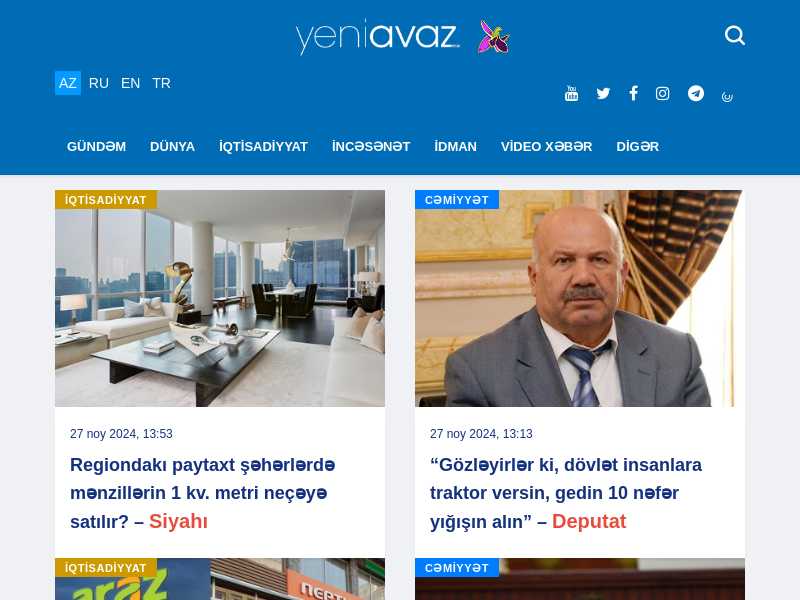 yeniavaz.com last screenshot