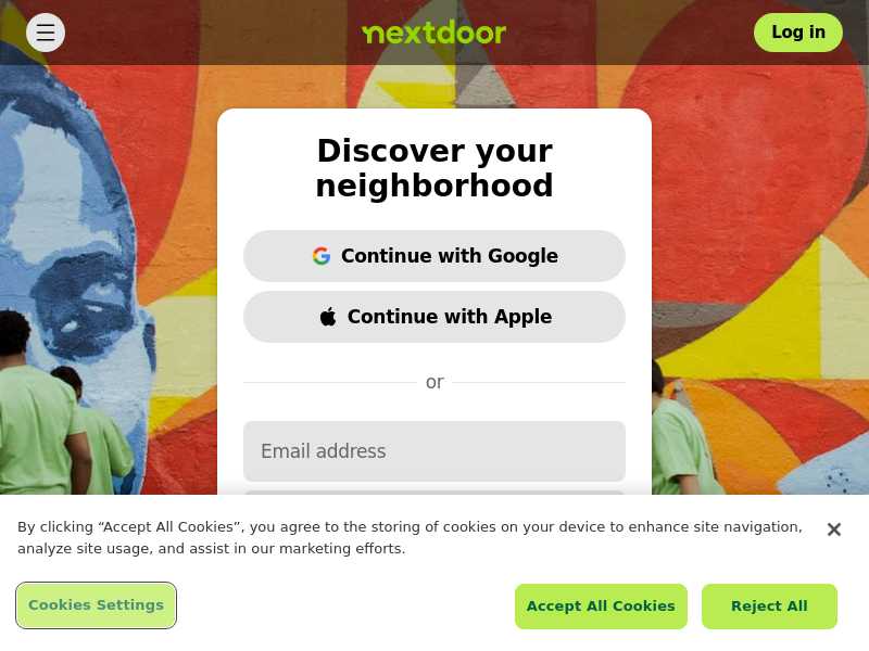 nextdoor.com last screenshot