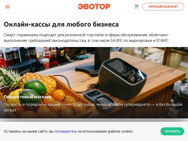 evotor.ru last screenshot