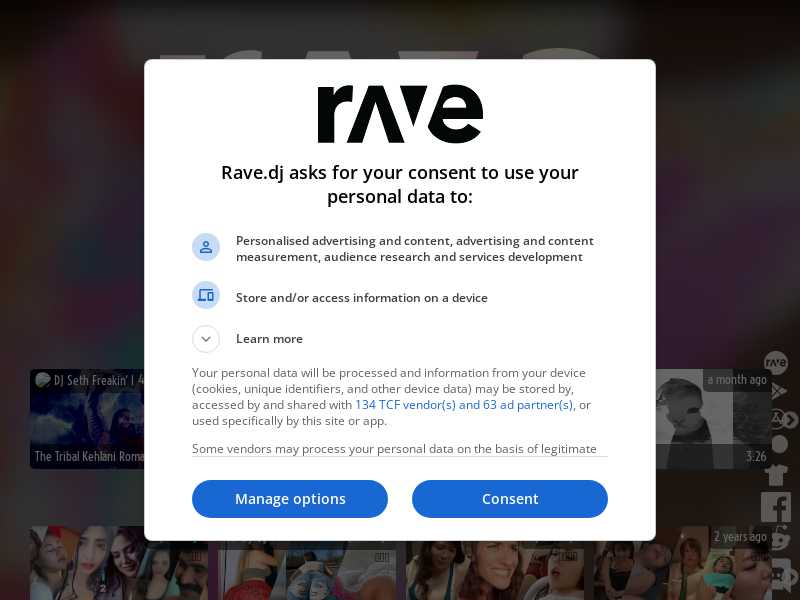 rave.dj last screenshot